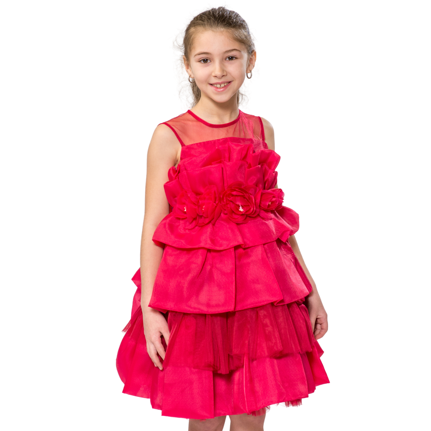 Children's Birthday Dress Girls White Princess Dress