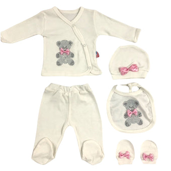 The Pink Bear Baby Pajama Set