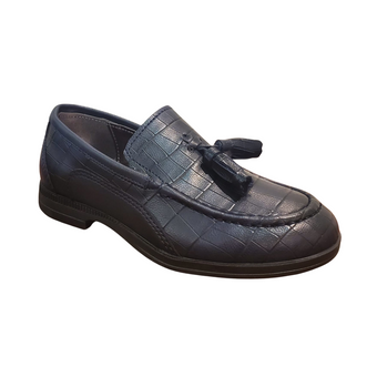 Leather Croco Loafer