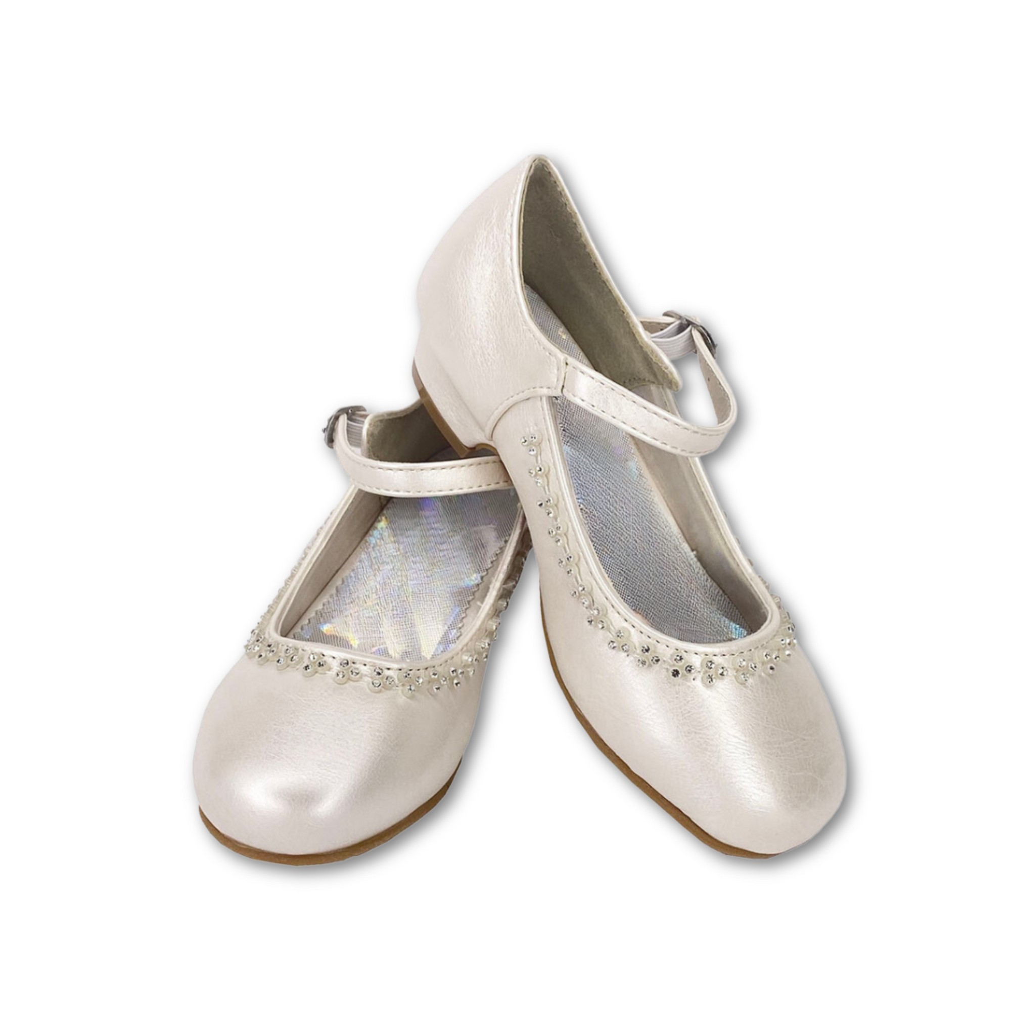 Girls white formal shoes discount