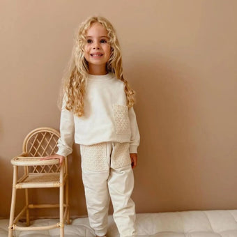 Ensemble élégant en dentelle fantaisie pour filles
