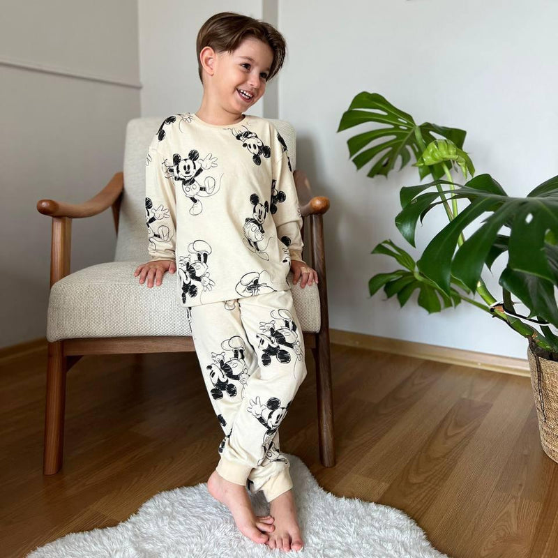 Pyjama Pelucheux Enfants Manches Longues - Polaire épaisse Printemps/automne - Garçons Et Filles - Grand Modèle Chaud