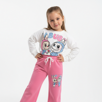 La-Bu-Bu Friends Girls Casual Set