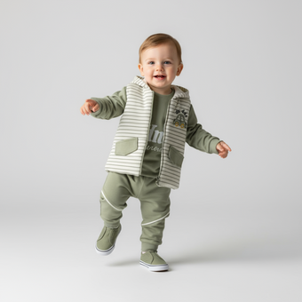 Ensemble de jogging confortable et rayé