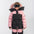 Angel's Luxury pink girls snowsuit complete with plush blush fur accents by Junior Kids