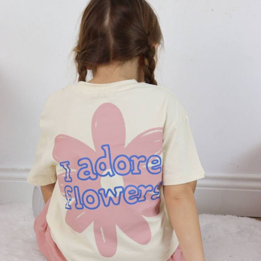 Adore Flowers Girls Short Set
