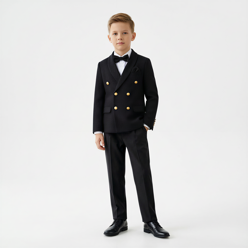 smoking noir col chale taille 10 ans - Viktör Concept Homme