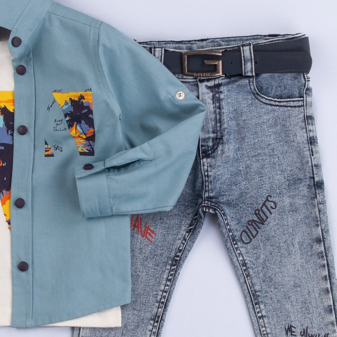 Splash Paint Boys Casual Set