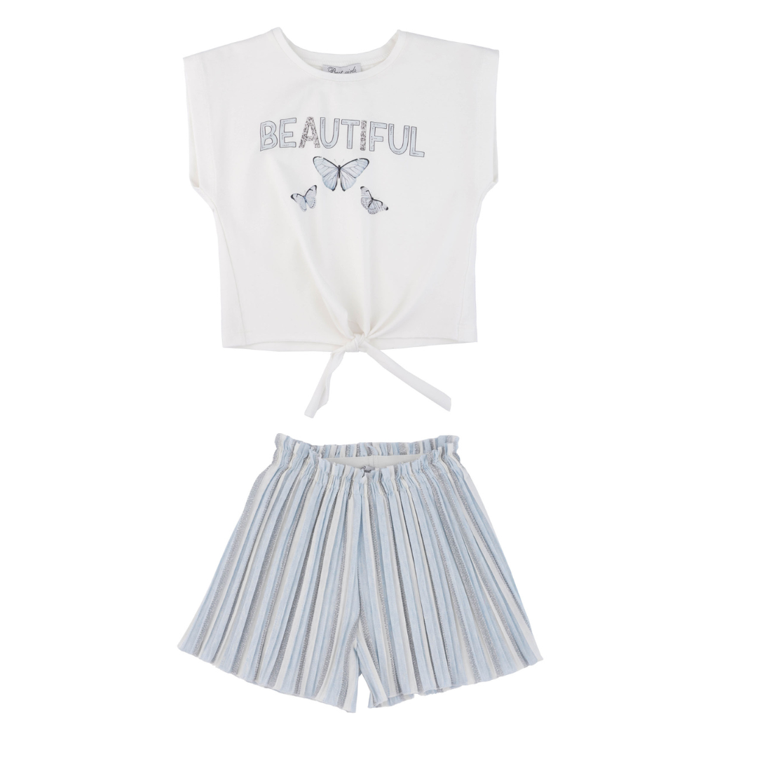 Sassy Butterfly Girls Casual Set