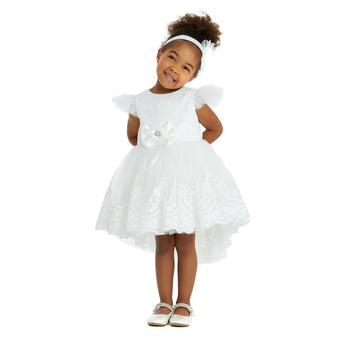 Robe formelle avec nœud pour bébé fille