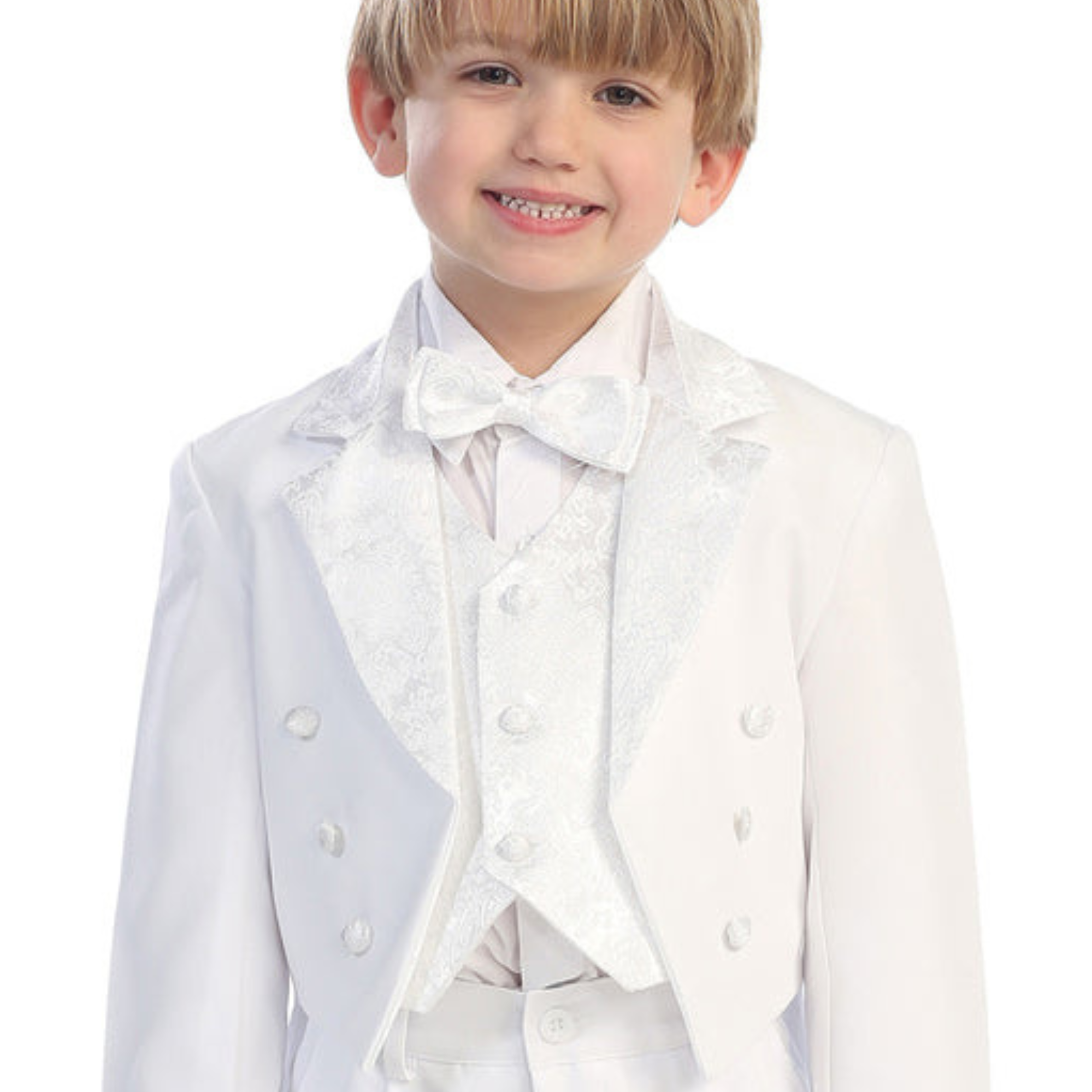 Boys white tuxedo discount