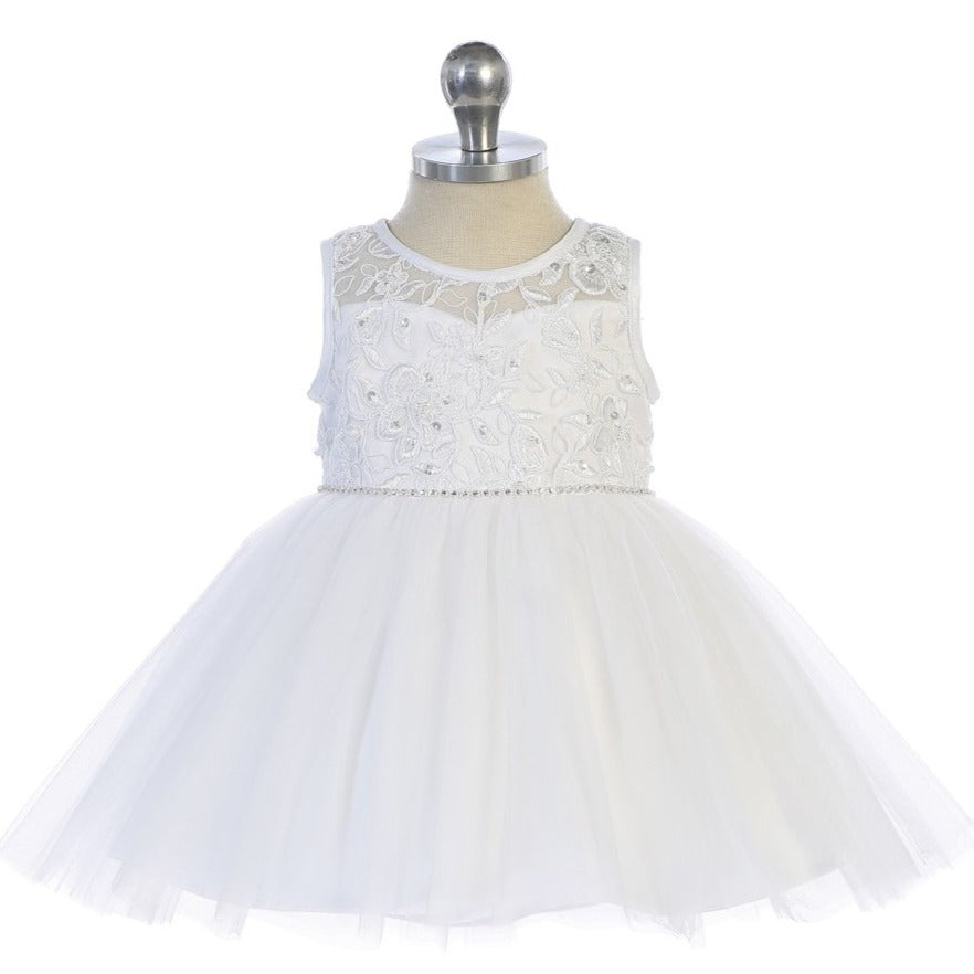 Illusion Lace Baby Formal Dress