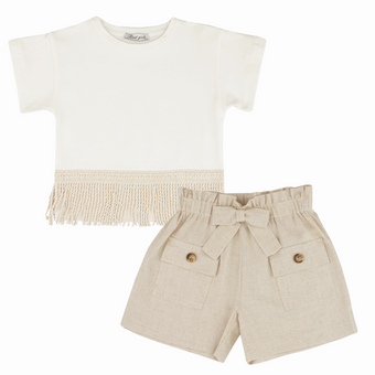 Ensemble décontracté Lux Linen pour filles