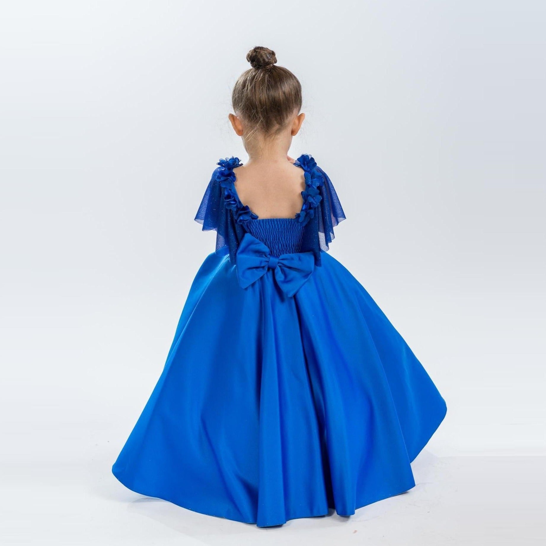 GIRLS LONG BEADED CHIFFON DRESS BY TIFFANY PRINCESS 13641 – Latina Formal  Wear