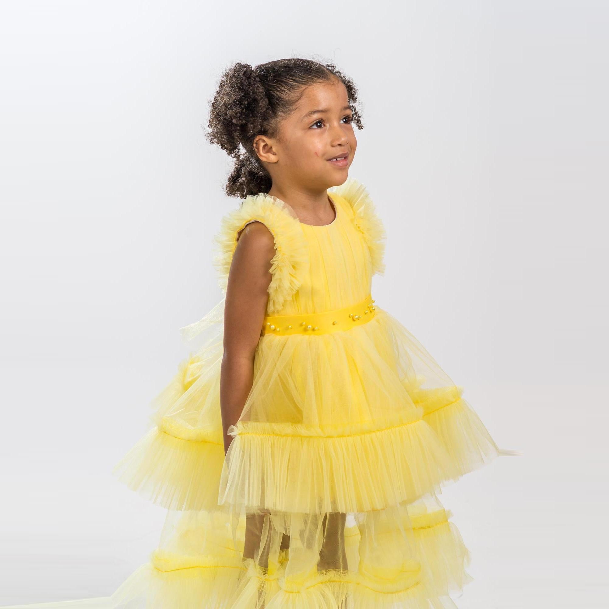 yellow dresses for juniors Tip Top Kids 7038 Dress The Quince Of Your Dreams soft to the touch Juniors' Formal Dresses | JJ's