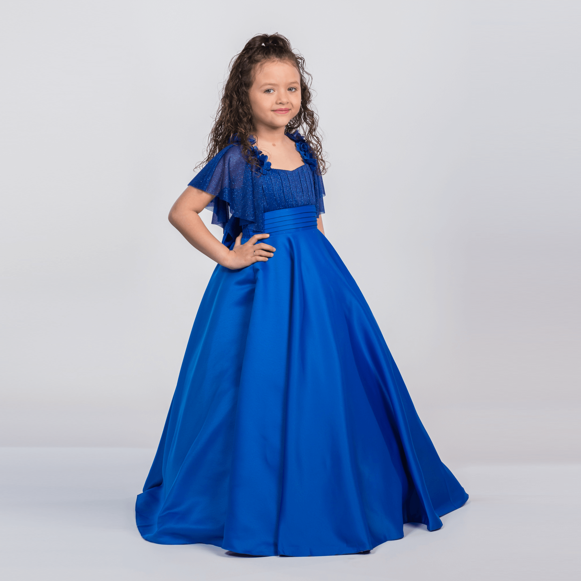 Royal Blue Short Dresses for Girls: Princess | Junior Kids Royal Blue Short Dresses for Girls: Princess | Junior Kids