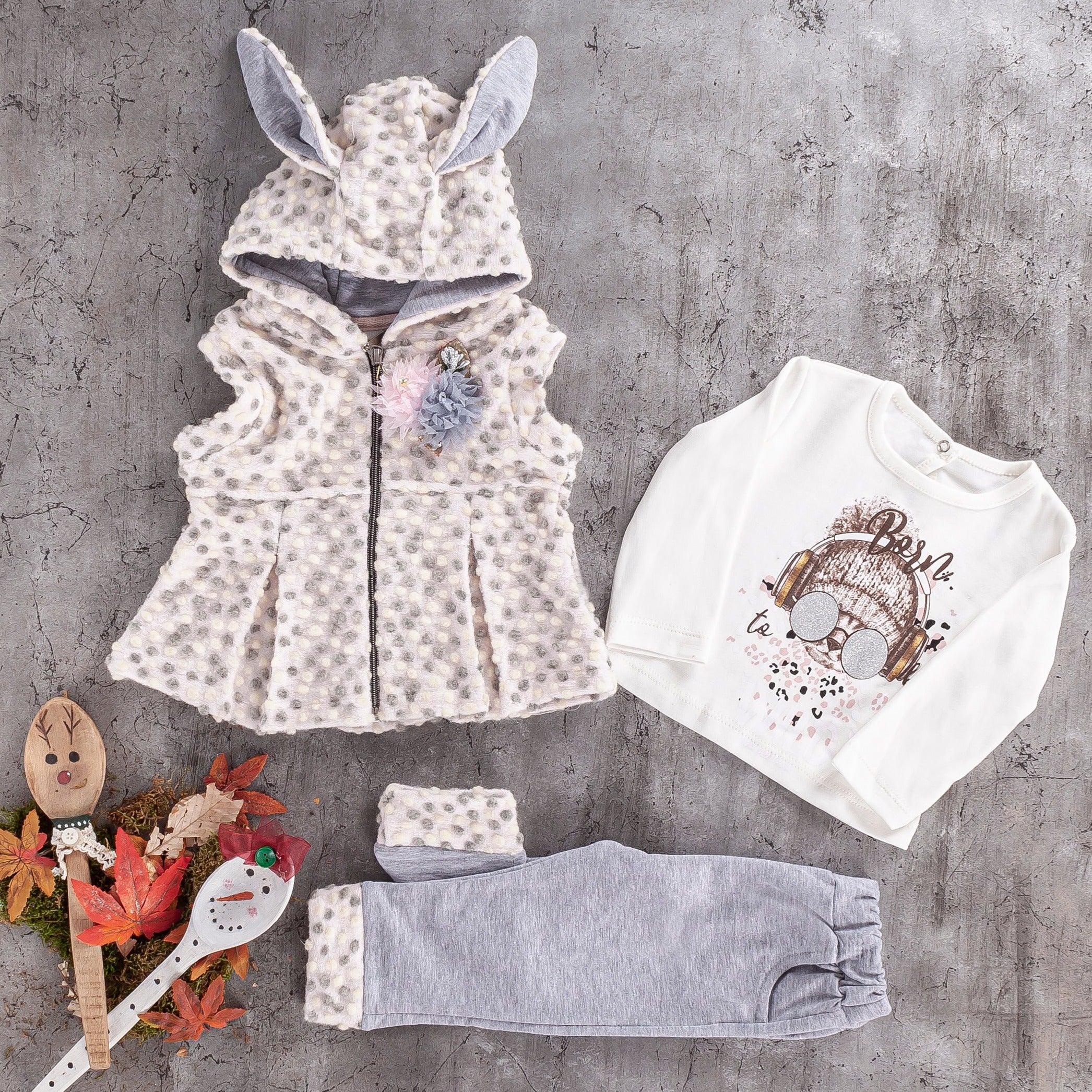 Funny Bunny Girls Casual Set