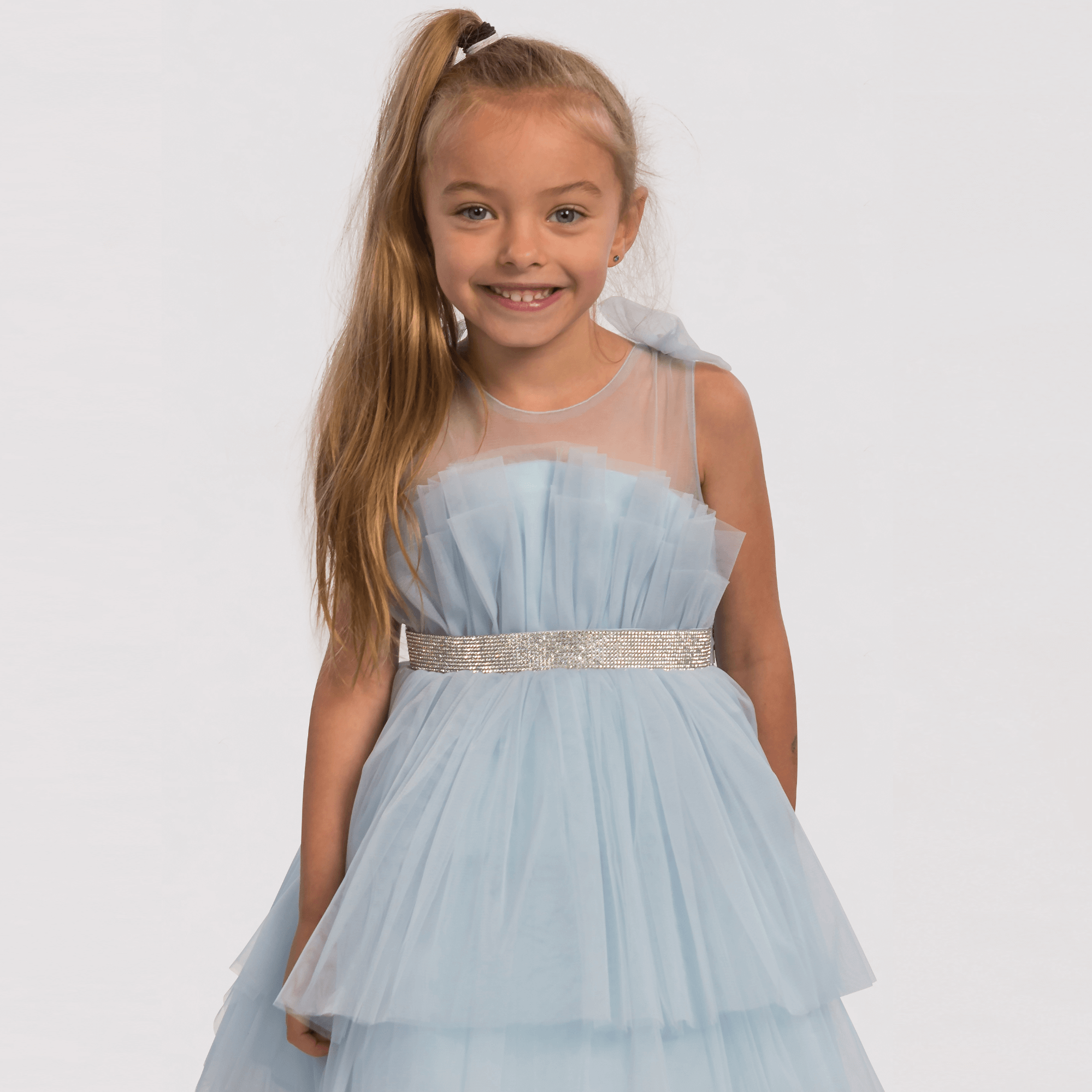 Girls blue 2025 formal dress