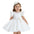 Robe formelle Sara en satin pour filles