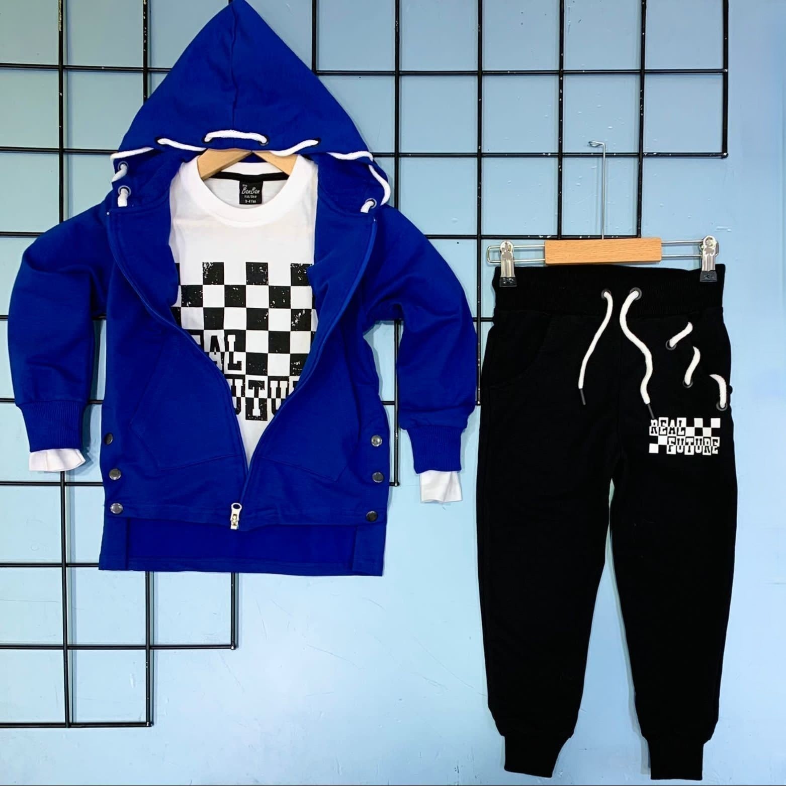 Cool Checkers Boys Casual Set
