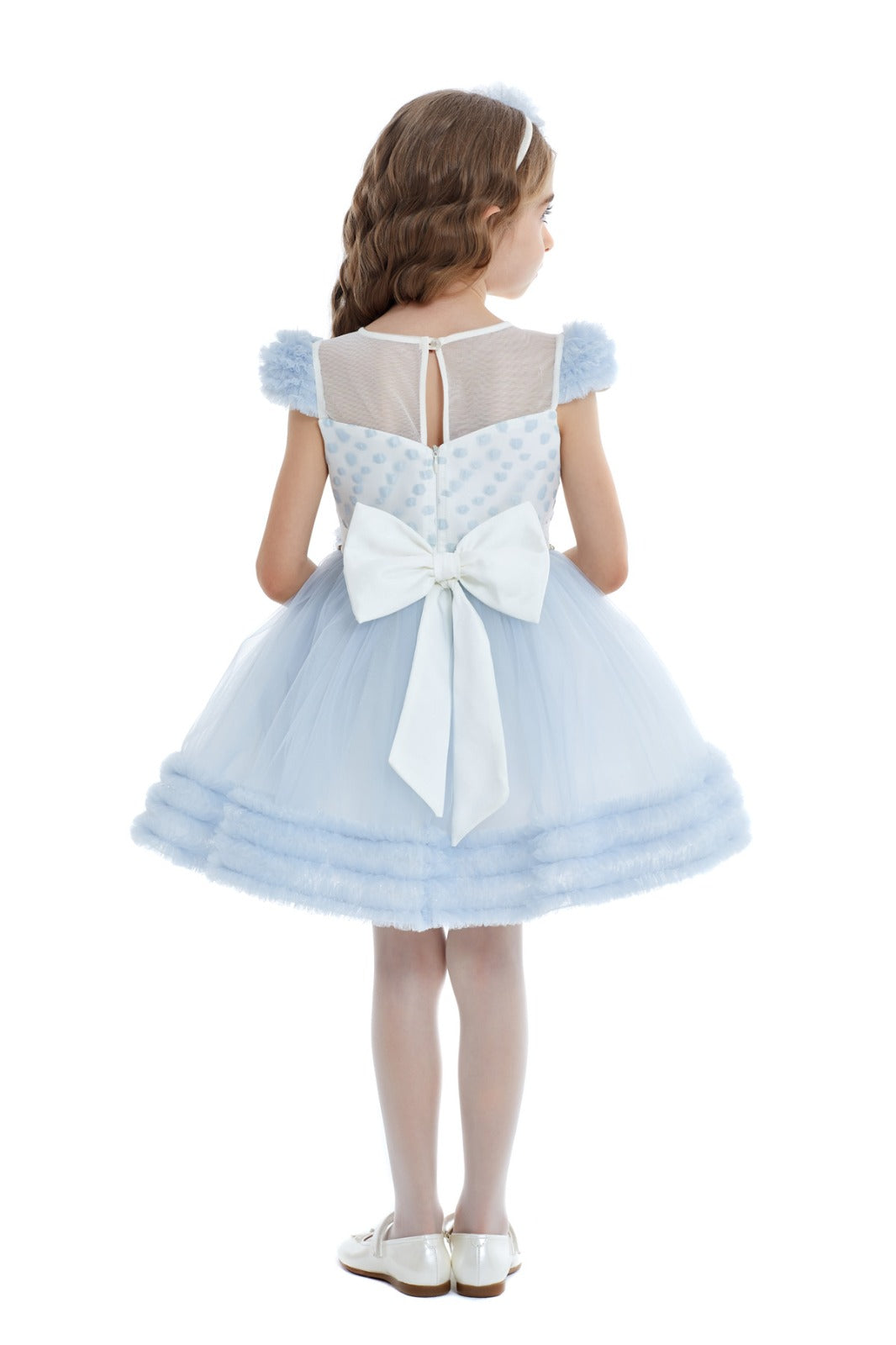 Princess Blue Girls Formal Dress