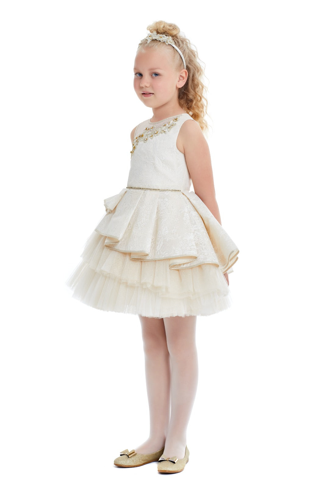 Champagne Party Girls Formal Dress