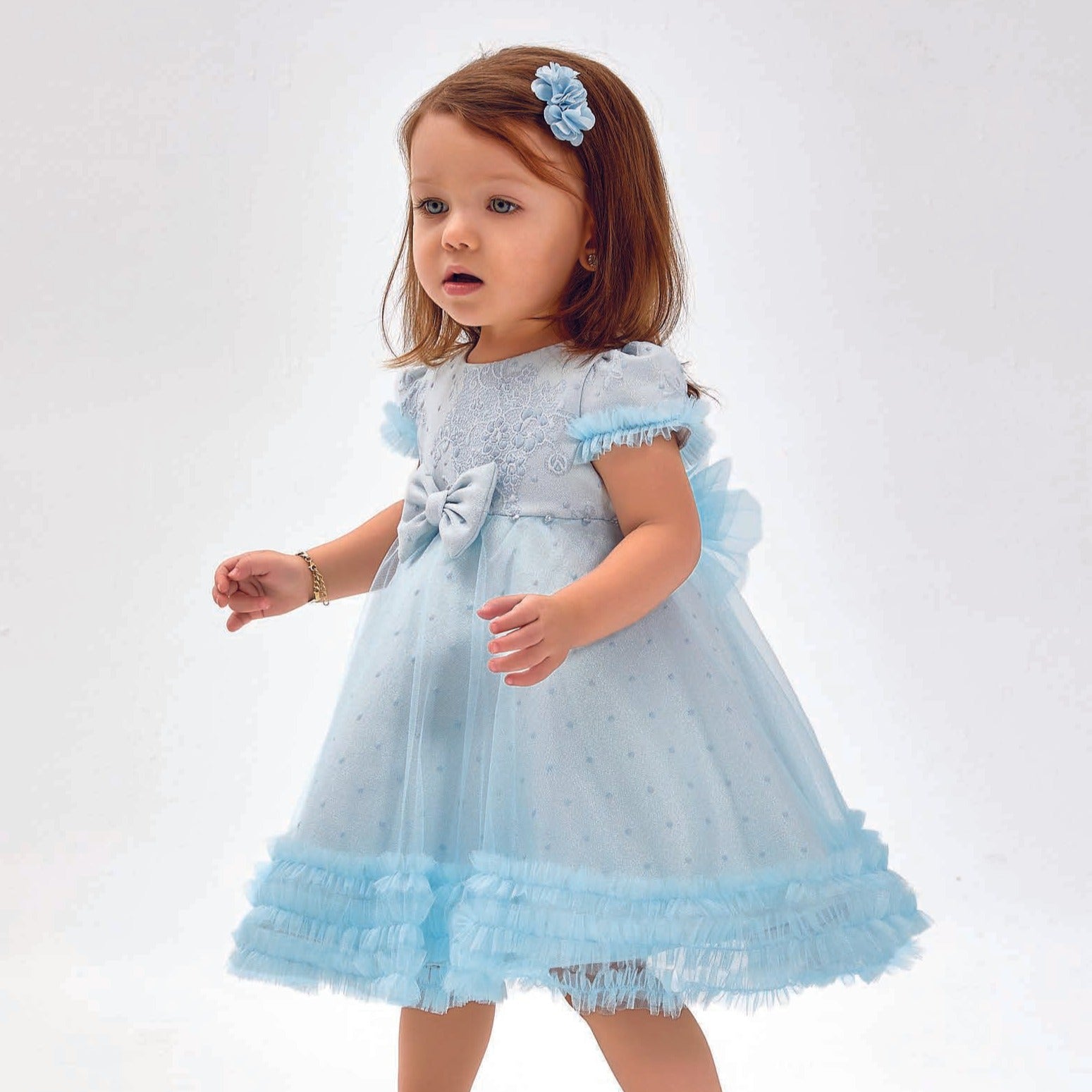 Baby Blue Girls Formal Dress